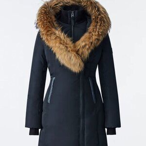 KAY down coat with natural fur Signature Mackage Collar